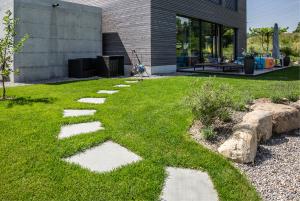 Privatgarten, gesamte Umgebungsgestaltung